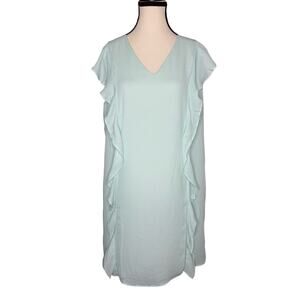 Three Eighty Two Chiffo￼n Green Dress